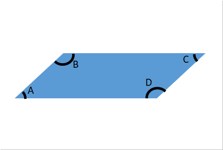 小4 B 四角形 平行四辺形の性質 向かい合う辺 向かい合う角が同じ